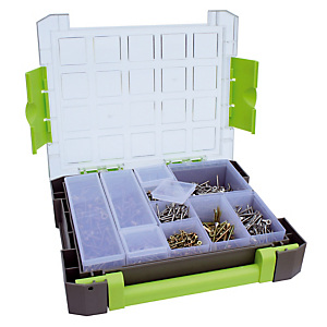 Opbergkoffer 10 bakjes + deksel Opbergkoffer 10 bakjes + deksel