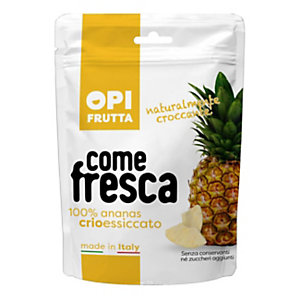 OPI FRUTTA Snack di Ananas crioessiccato come fresca, 21 g