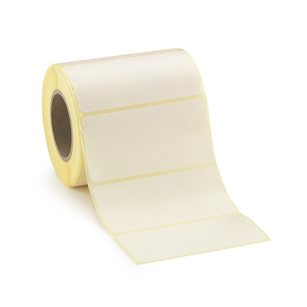 Oplosbare etiketten voor thermisch transfer printen 80 x 40 mm - 1