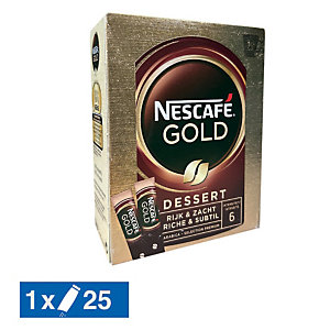 Oploskoffie Nescafé Gold Dessert, doos van 25 sticks