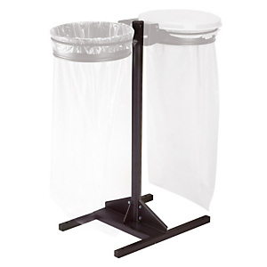Option poteau sur socle pour 2 supports sac Option poteau sur socle pour 2 supports sac