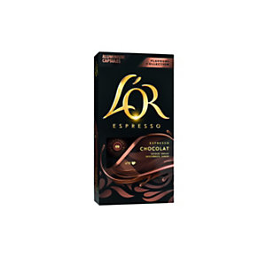 L'OR Capsule caffè Espresso Chocolat, Compatibili Nespresso ®* (confezione 10 pezzi)