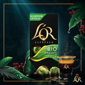 L’Or Espresso Café Bio Organic Intensidad 9, Caja de 10 Cápsulas