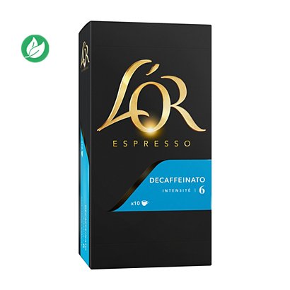 L'OR Espresso Café  Decaffeinato - intensité : 6 - boîte de 10 capsules
