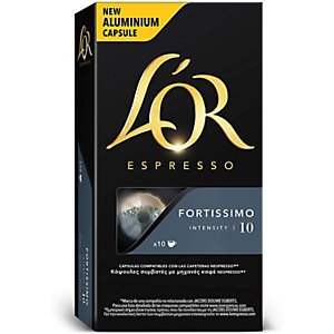 L’Or Espresso Café Fortissimo Intensidad 10, Caja de 10 Cápsulas