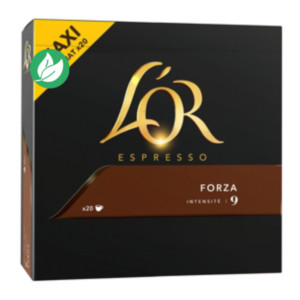 L'OR Espresso Café Forza- intensité 9 - Boîte de 20 capsules