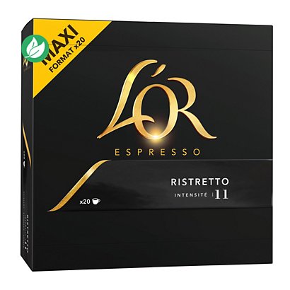 L'OR Espresso Café Ristretto-intensité 11 - Boîte de 20 capsules - 1