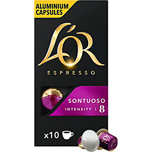 L’Or Espresso Café Sontuoso Intensidad 8, Caja de 10 Cápsulas