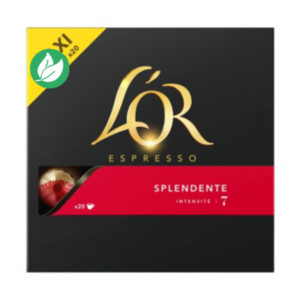 L'OR Espresso Café Splendente- intensité : 7 - boîte de 20 capsules