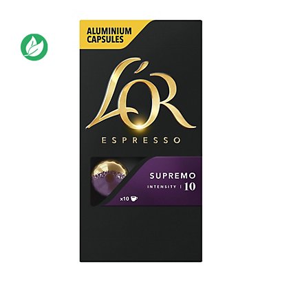 L'OR Espresso Café Supremo- intensité : 10 - boîte de 10 capsules - 1