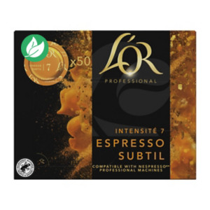 L'OR Professional Espresso subtil - intensité : 7 - boîte de 50 capsules