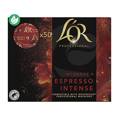L'OR Professionel Espresso intense - intensité : 9 - boîte de 50 capsules - 1