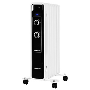 Orbegozo RJ 1500 Radiador de aceite, potencia máxima de 1500 W, 7 elementos, blanco Orbegozo RJ 1500 Radiador de aceite, potencia máxima de 1500 W, 7 elementos, blanco