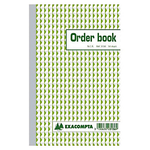 Order Books ligné 2 exemplaires modèle B3136 format 21 x 13,5 cm Exacompta Order Books ligné 2 exemplaires modèle B3136 format 21 x 13,5 cm Exacompta