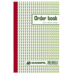 Order Books ligné 3 exemplaires modèle B3137 format 21 x 13,5 cm Exacompta Order Books ligné 3 exemplaires modèle B3137 format 21 x 13,5 cm Exacompta