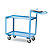 Order picking trolleys with chipboard shelf - 1