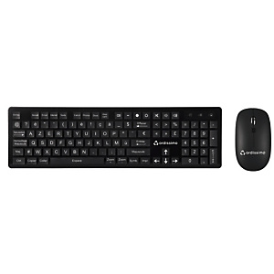 ORDISSIMO ART0407, Taille réelle (100 %), Clavier à membrane, AZERTY, Noir, Souris incluse ORDISSIMO ART0407, Taille réelle (100 %), Clavier à membrane, AZERTY, Noir, Souris incluse