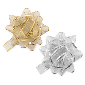 Organza arany/ezüst kokárda Organza arany/ezüst kokárda