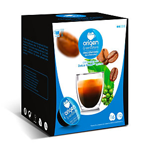 origen & sensations Descafeinado Cápsulas de café, tostado bajo-medio, 16 dosis, 112 g
