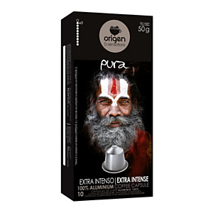 origen & sensations Pura Extra Intenso Cápsulas de café, tostado intenso, 10 dosis, 50 g origen & sensations Pura Extra Intenso Cápsulas de café, tostado intenso, 10 dosis, 50 g