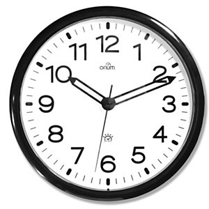 ORIUM Horloge murale analogique Automatic DST, Ø 36 cm, contour noir