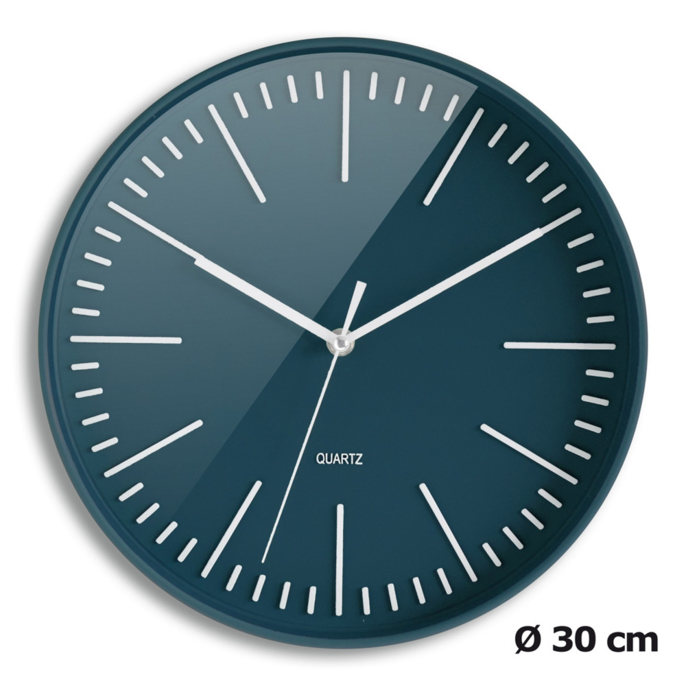 ORIUM Horloge Tendancia à Quartz, diamètre 30 cm - Bleu nuit