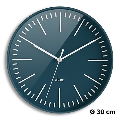 ORIUM Horloge Tendancia à Quartz, diamètre 30 cm - Bleu nuit
