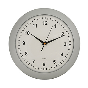 Orologio da parete Slim, Silver/Bianco, ø 30 cm Orologio da parete Slim, Silver/Bianco, ø 30 cm