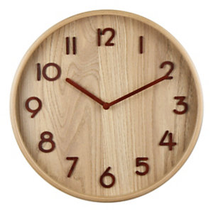 Orologio da parete Wood, ø 32 cm, Legno