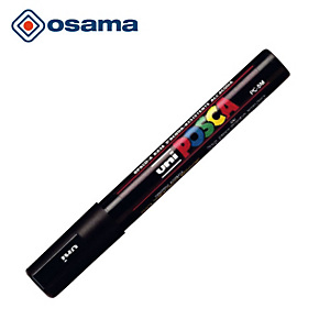 OSAMA Marcatore "Uni Posca" - Nero - Punta tonda media OSAMA Marcatore "Uni Posca" - Nero - Punta tonda media