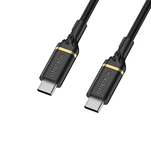 OtterBox Cable USB C-C 1M USB-PD, noir, 1 m, USB C, USB C, USB 2.0, 480 Mbit/s, Noir 78-52541