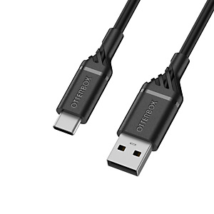 OtterBox Cable USB A-C 3M, noir, 3 m, USB C, USB A, USB 2.0, 480 Mbit/s, Noir 78-52538 OtterBox Cable USB A-C 3M, noir, 3 m, USB C, USB A, USB 2.0, 480 Mbit/s, Noir 78-52538