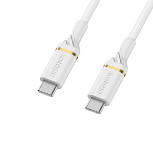 OtterBox Cable USB C-C 3M USB-PD, Cloud Sky White, 3 m, USB C, USB C, USB 2.0, 480 Mbit/s, Blanc 78-52674 OtterBox Cable USB C-C 3M USB-PD, Cloud Sky White, 3 m, USB C, USB C, USB 2.0, 480 Mbit/s, Blanc 78-52674