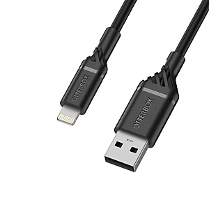 Otterbox Cable USB A-Lightning 1M, negro, 1 m, Lightning, USB A, Macho, Macho, Negro 78-52525 Otterbox Cable USB A-Lightning 1M, negro, 1 m, Lightning, USB A, Macho, Macho, Negro 78-52525
