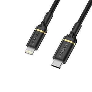 Otterbox Cable USB C-Lightning 2M USB-PD, negro, 2 m, Lightning, USB C, Macho, Macho, Negro 78-52647 Otterbox Cable USB C-Lightning 2M USB-PD, negro, 2 m, Lightning, USB C, Macho, Macho, Negro 78-52647