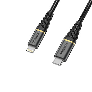 Otterbox Premium Cable USB C-Lightning 1M USB-PD, negro, 1 m, Lightning, USB C, Macho, Macho, Negro 78-52654 Otterbox Premium Cable USB C-Lightning 1M USB-PD, negro, 1 m, Lightning, USB C, Macho, Macho, Negro 78-52654