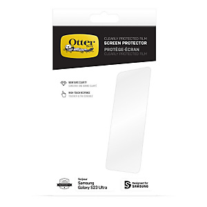 Otterbox Protector de Pantalla CP Film para Galaxy S23 Ultra, Protección contra arañazos, Samsung, Galaxy S23 Ultra 77-91175