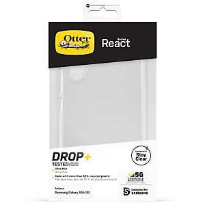 OtterBox React Série Coque pour Galaxy A54 5G, Antichoc, anti-chute, ultra-mince, protection fine, testé selon les normes militaires, Antimicrobien, C