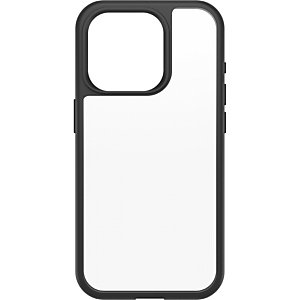 OtterBox React Series pour iPhone 15 Pro, Black Crystal (Clear/Black), Housse, Apple, iPhone 15 Pro, 15,5 cm (6.1''), Noir, Transparent 77-92753