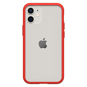 Otterbox React Series para Apple iPhone 12 mini, Power Red, Funda, Apple, iPhone 12 mini, 13,7 cm (5.4'), Rojo, Transparente 77-80158