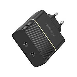 Otterbox EU Wall Charger 50W - 1X USB-C 30W + 1X USB-C 20W USB-PD, negro, Interior, USB, 5 V, Negro 78-52724 Otterbox EU Wall Charger 50W - 1X USB-C 30W + 1X USB-C 20W USB-PD, negro, Interior, USB, 5 V, Negro 78-52724