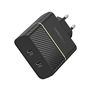 OtterBox EU Wall Charger 50W - 1X USB-C 30W + 1X USB-C 20W USB-PD, noir, Intérieure, USB, 5 V, Noir 78-52724 OtterBox EU Wall Charger 50W - 1X USB-C 30W + 1X USB-C 20W USB-PD, noir, Intérieure, USB, 5 V, Noir 78-52724