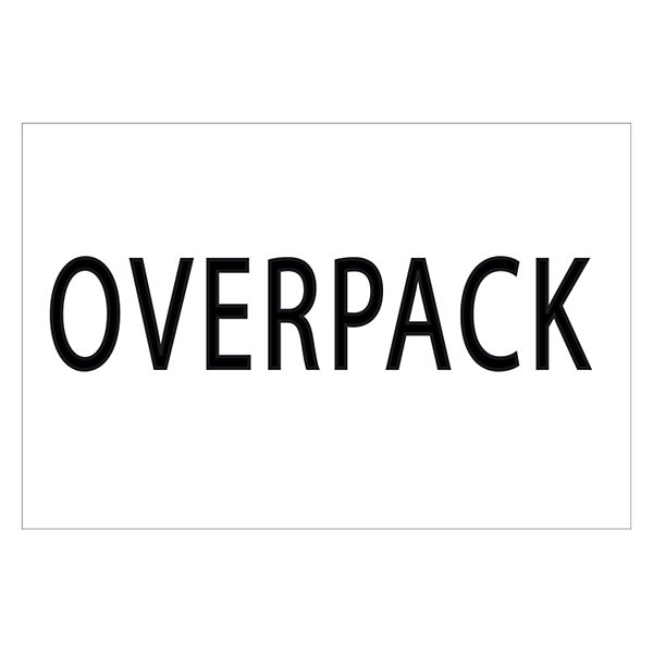 "OVERPACK” raklapcímke gyűjtőrakományokhoz - 2
