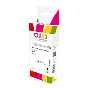 OWA K12571OW Cartouche d'encre remanufacturée compatible HP 364XL CN684EE - Noir