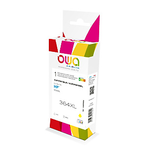 OWA K12575OW Cartouche d'encre remanufacturée compatible HP 364XL CB325EE - Jaune