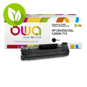 OWA K15295OW Tóner remanufacturado, compatible con HP 35A (CB435A) / CANON 712 (1870B002), negro OWA K15295OW Tóner remanufacturado, compatible con HP 35A (CB435A) / CANON 712 (1870B002), negro