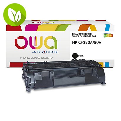 OWA K15589OW Tóner remanufacturado, compatible con HP 80A (CF280A), negro