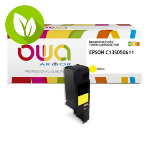OWA K15634OW Tóner remanufacturado, compatible con EPSON 0611 (C13S050611), Alta Capacidad, amarillo OWA K15634OW Tóner remanufacturado, compatible con EPSON 0611 (C13S050611), Alta Capacidad, amarillo