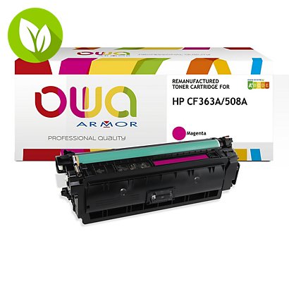 OWA K15858OW Tóner remanufacturado, compatible con HP 508A (CF363A), magenta