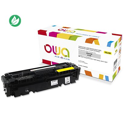 OWA K15949OW Toner remanufacturé compatible HP 410X CF412X - Jaune